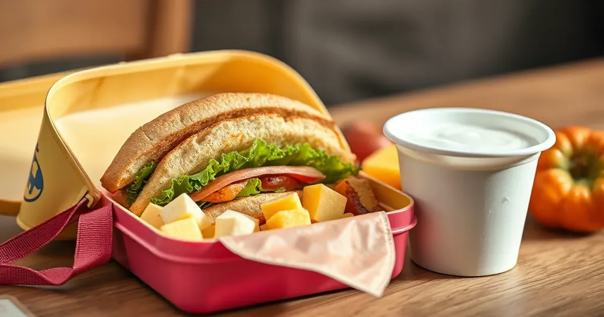 Lonchera escolar con yogurt y queso: ideas rápidas y seguras