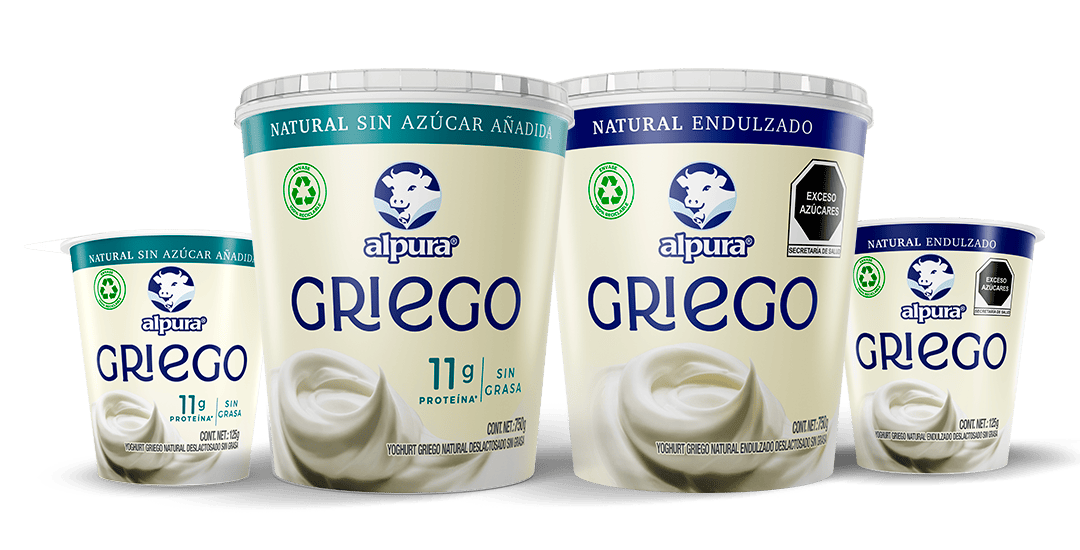 Protegido: Yoghurt Griego natural endulzado | Alpura®